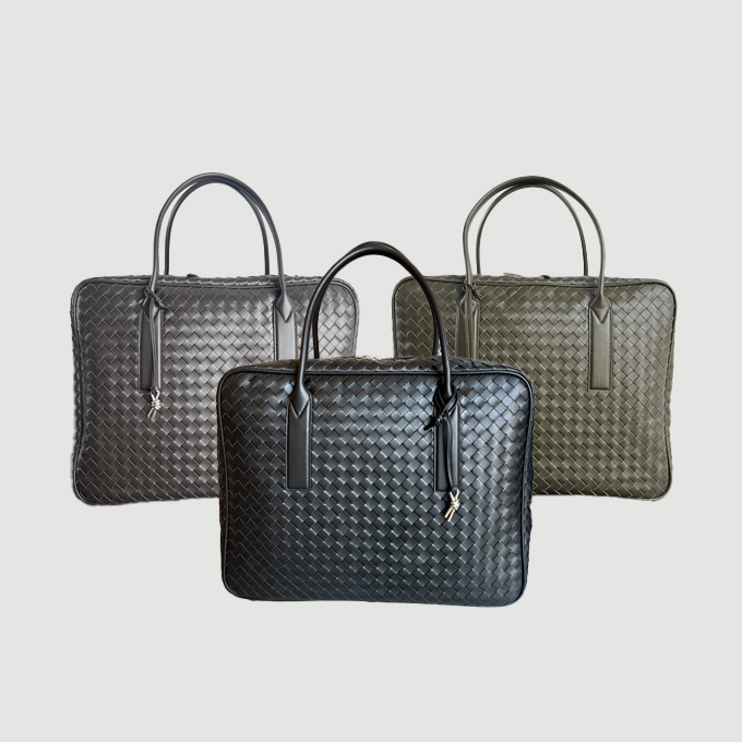 bottega veneta men intrecciato woven large travel duffle bag #765620